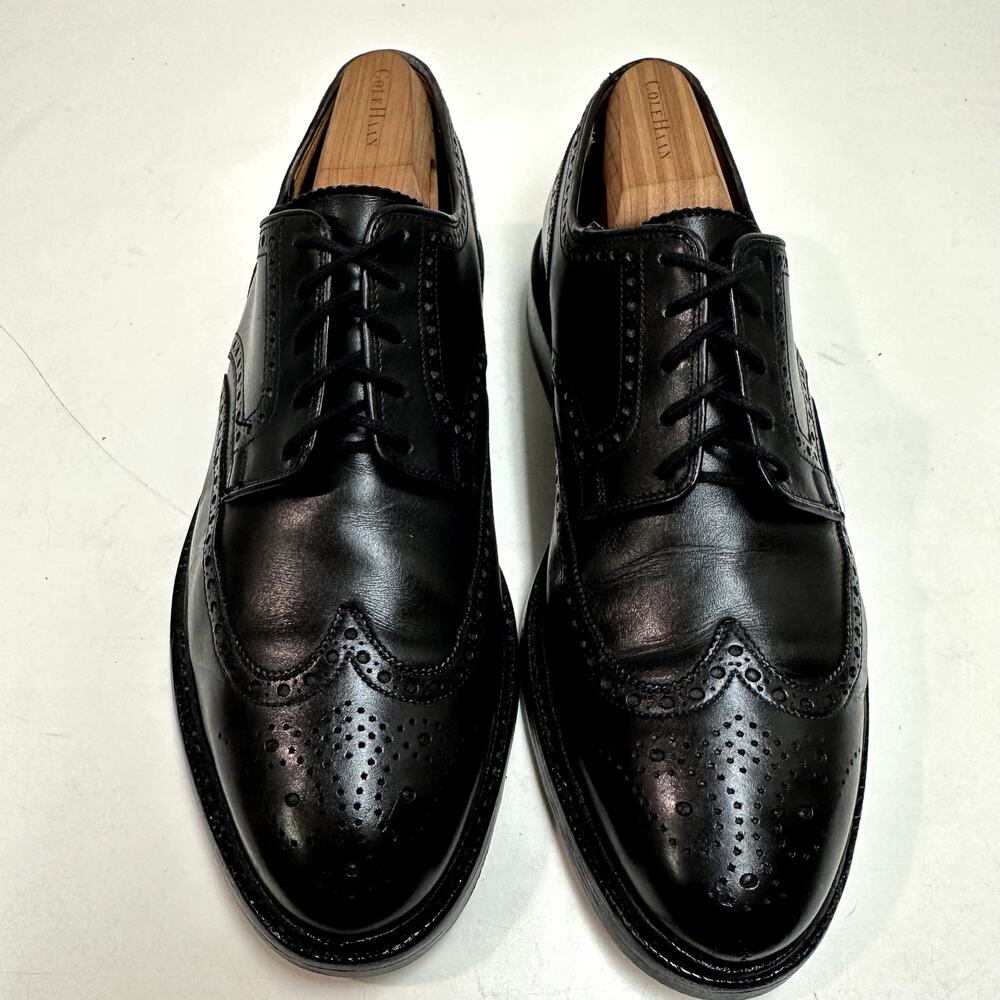 VERY GOOD Crockett & Jones x Ralph Lauren Swansea Black Calf Wingtip England 8.5